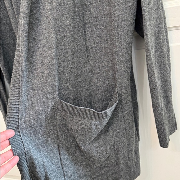Eddie Bauer Gray Open Front Cardigan with Pockets Size 2XL - Picture 3 of 6